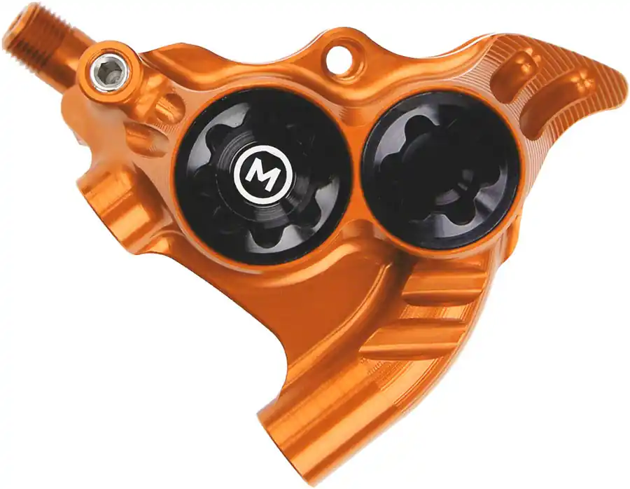 Hope RX4+ Disc Brake Caliper - Rear Flat Mount Direct +20mm Mineral Oil Orange Time-Limited