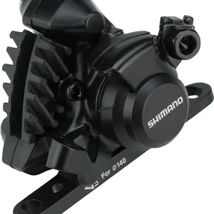 Shimano BR-RS305 Front Flat-Mount Disc Brake Caliper with Resin Pads with Fins and Adaptor for 140/160mm Rotor Today Only