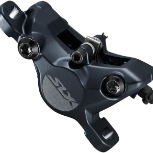 Buy Online Shimano SLX BR-M7100 2-Piston Post-Mount Disc Brake Caliper Metal Pads with Fins Black  | Bikeparts.Com