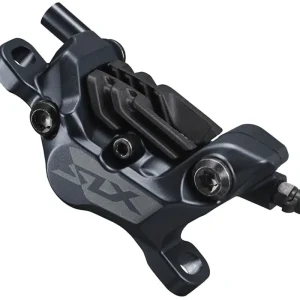 While Supplies Last Shimano SLX BR-M7120 4-Piston Post-Mount Disc Brake Caliper Metal Pads with Fins Black