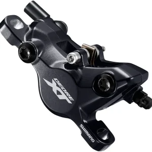 Shimano XT BR-M8100 Disc Brake Caliper - 2-Piston Post-Mount Metal Pads with Fins Black Bulk Order