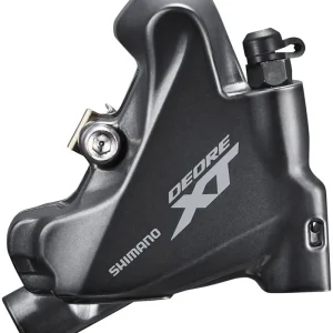 Shimano XT BR-M8110 Disc Brake Caliper - 2-Piston Rear Only Flat-Mount Metal Pads with Fins Gray Discount