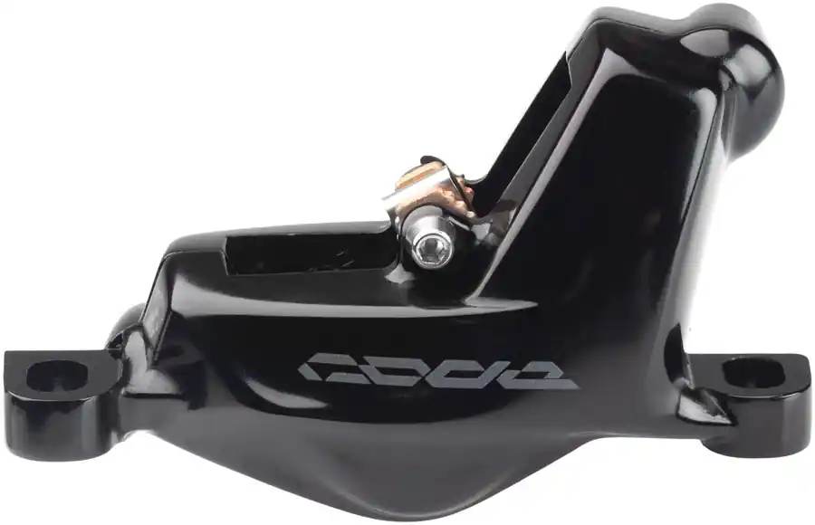 SRAM Code Silver Stealth Disc Brake Caliper Assembly - Front/Rear Post Mount 4-Piston Black C1 Hassle-Free Returns