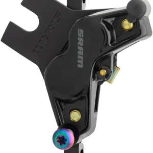 Best Choice SRAM G2 Ultimate Disc Brake Caliper Assembly - Post Mount Gloss Black with Rainbow Hardware A2