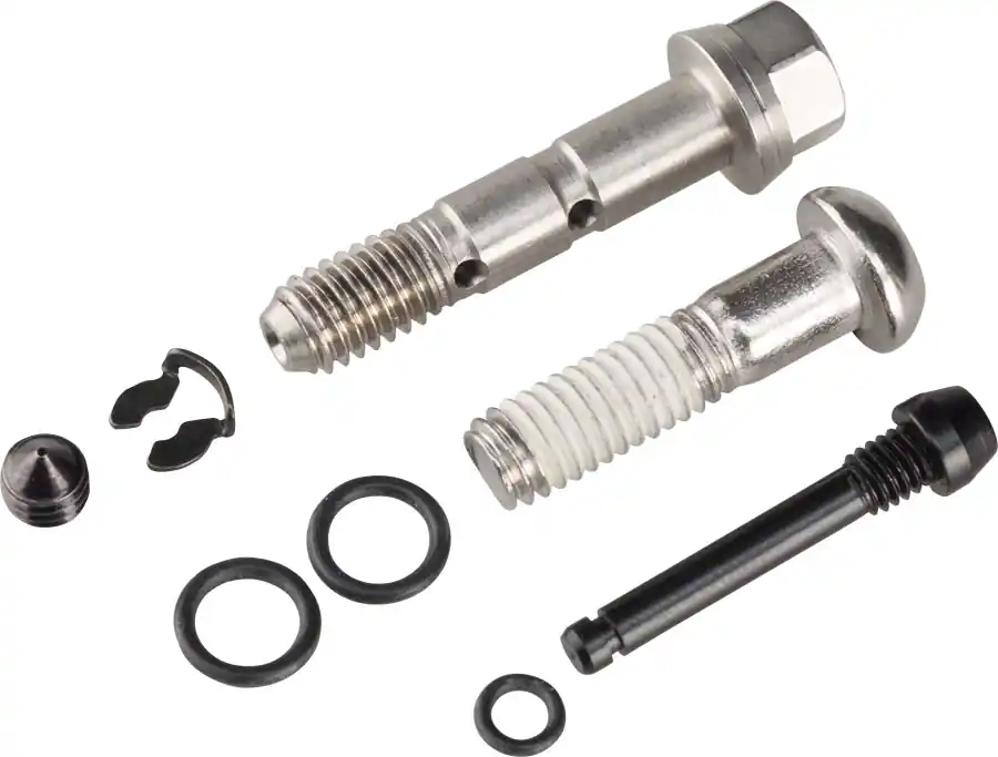 Latest SRAM Guide Stainless Steel Caliper Hardware Kit - Includes Body Bolt Banjo Bolt Bleed Screw Pad Pin