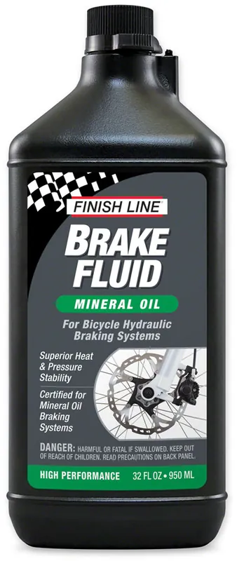 Finish Line Mineral Oil Brake Fluid - 32oz | Bikeparts.Com Handmade