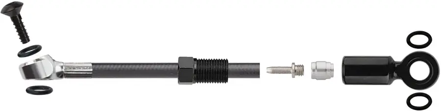 Jagwire Sport DOT Hydraulic Hose Kit for SRAM Road Flat Mount 2000mm Black Fresh Stock