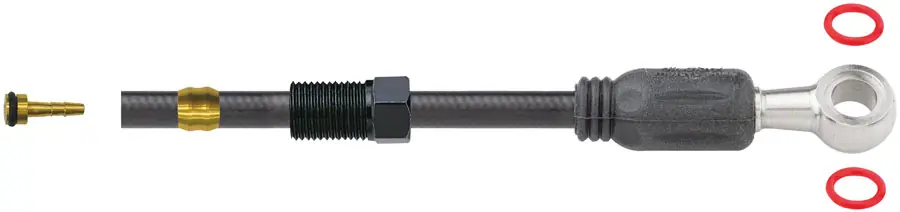 Crafted Jagwire Sport Mineral Oil Hydraulic Hose Kit for TRP Slate EVO C1.8 C2.3 2000mm Black