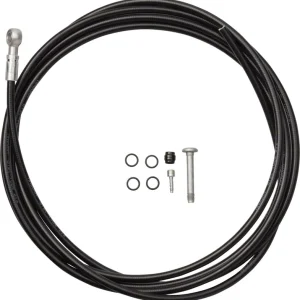 Special Offer Magura Hydraulic Brake Hose - 2500mm For MT4 to MT TRAIL SL Pressed Banjo Fitting Black