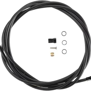 Shimano SM-BH90-SBM High Pressure Disc Brake Hose Kit with Black Banjo Fitting - 2000mm W/O Banjo Bolt Black Authentic