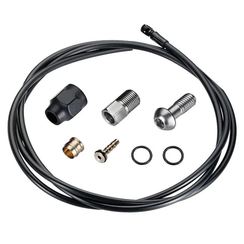 Hot Picks TRP Hose Replacement Kit with Banjo 5.0 x 2000mm Black  | Bikeparts.Com