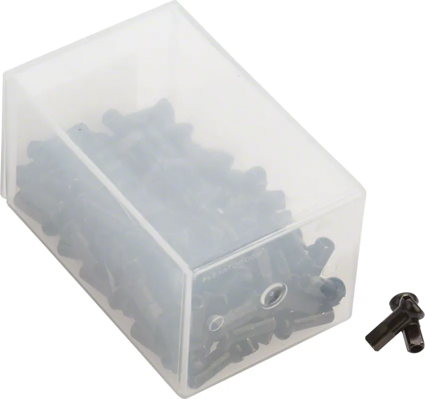 DT Swiss Pro Head Brass Nipples: 2.0 x 14mm Black Box of 100 | Bikeparts.Com Deal