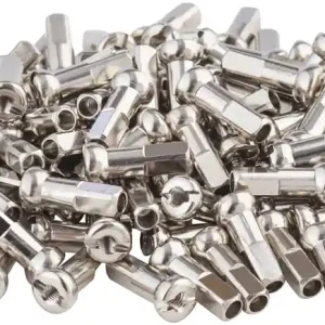 DT Swiss Pro Head Brass Nipples: 2.34 x 14mm Silver Box of 100  | Bikeparts.Com Genuine