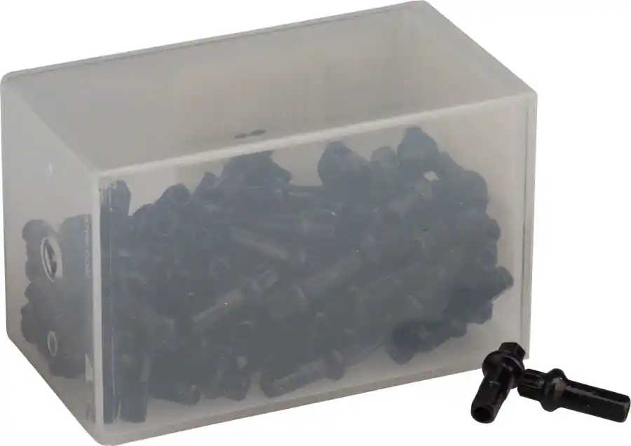 DT Swiss Pro Head Spoke Nipples - Aluminum 2.0 x 15mm Black Box of 100 | Bikeparts.Com Premium