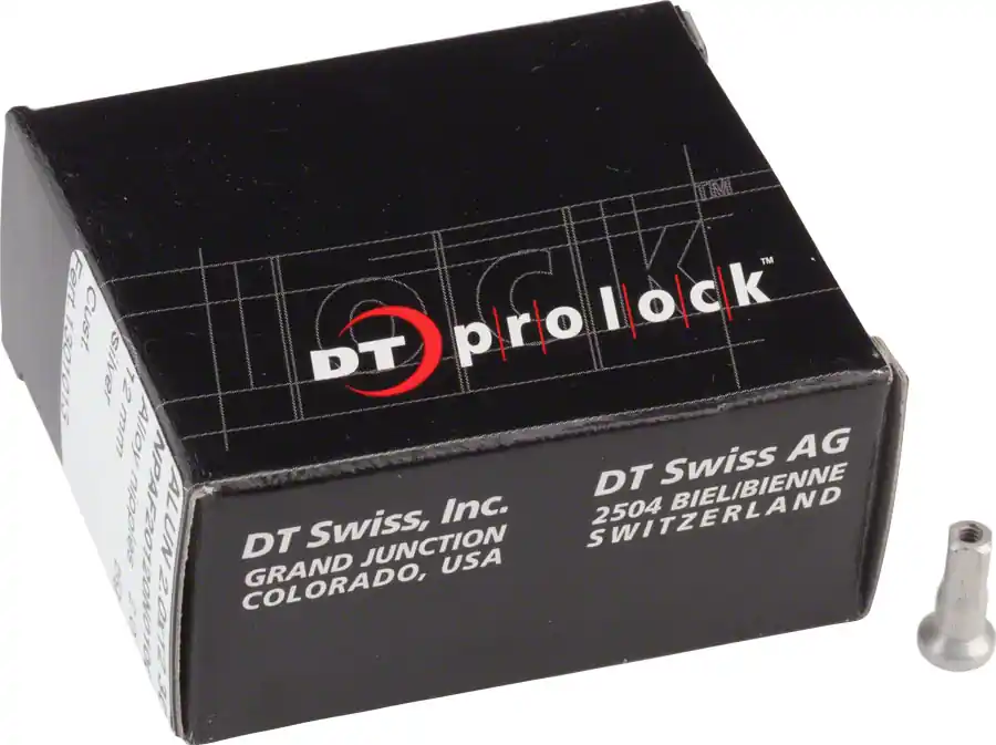 Special Offer DT Swiss Pro Lock Aluminum Nipples: 2.0 x 12mm Silver Box of 100 | Bikeparts.Com
