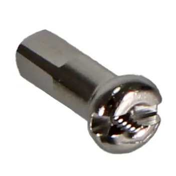 DT Swiss ProHead Brass Nipples 14g/12mm Silver Box/100  | Bikeparts.Com Buy Today
