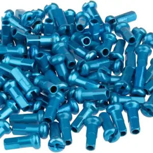 DT Swiss Standard Spoke Nipples - Aluminum 2.0 x 12mm Turquoise Box of 100  | Bikeparts.Com Low Price