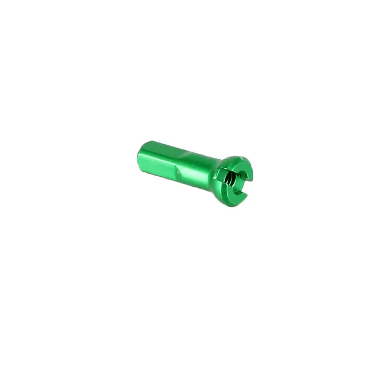 Sapim Alloy Polyax Nipple 14g/14mm Bright Green 100/Count  | Bikeparts.Com Price Drop