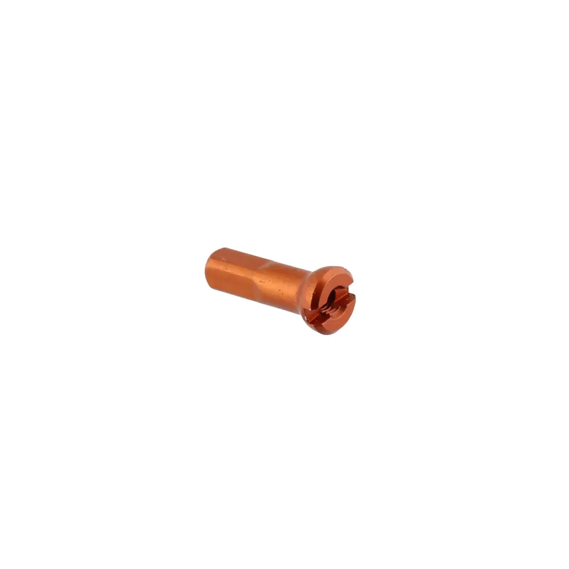 Sapim Alloy Polyax Nipple 14g/14mm Orange 100/Count  | Bikeparts.Com Special Discount
