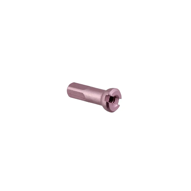 Top Rated Sapim Alloy Polyax Nipple 14g/14mm Pink 100/Count  | Bikeparts.Com