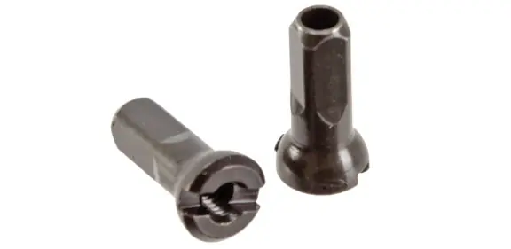 Sapim Brass Polyax Nipple 14g/12mm Black 100/Count  | Bikeparts.Com Special Discount