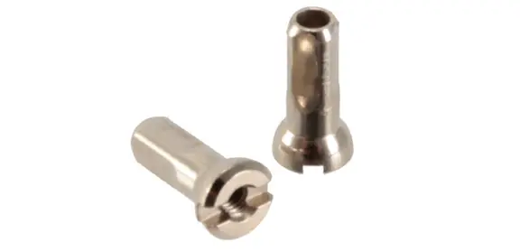 Today Only Sapim Brass Polyax Nipple 14g/12mm Silver 100/Count  | Bikeparts.Com