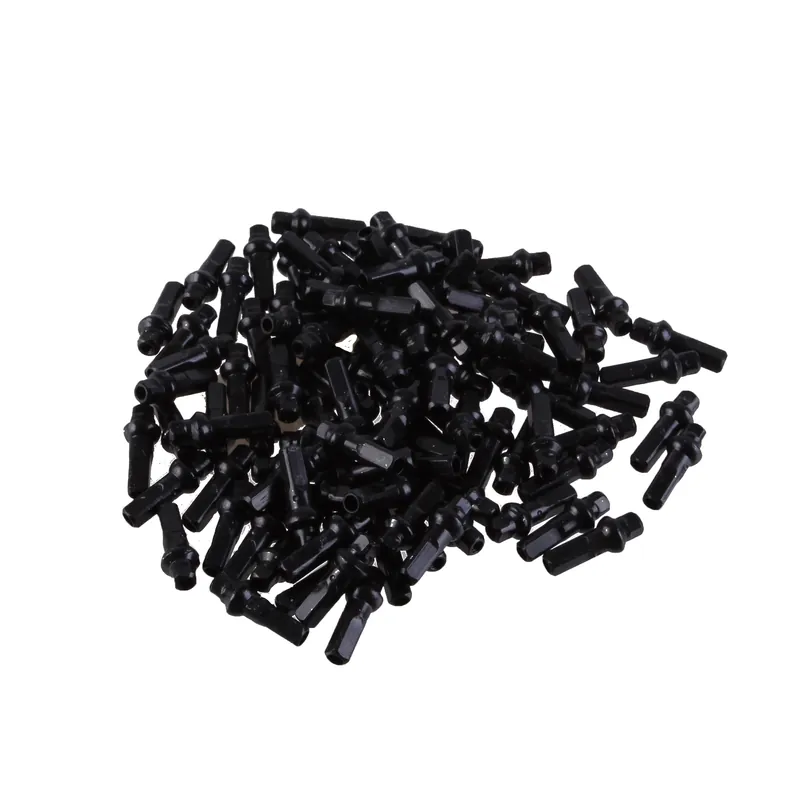 Sapim Double Square SL Alloy Nipple 14g/16mm Black 100/Ct  | Bikeparts.Com One Day Deal