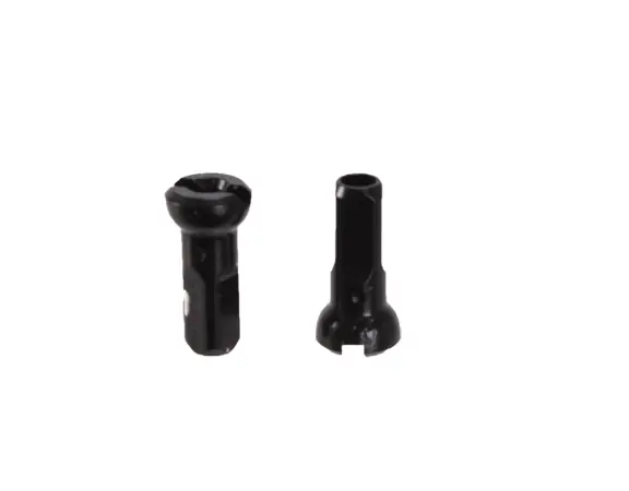 Sapim Secure Lock Alloy Nipple 14g/12mm Black 100/Count | Bikeparts.Com Discount