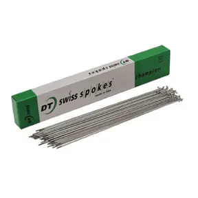 Fan Favorite DT Swiss Champion 14g Spoke Silver 284mm 100/Count  | Bikeparts.Com