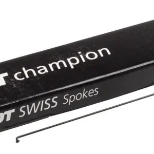 Wholesale DT Swiss Champion Spoke: 2.0mm 286mm J-bend Black Box of 100  | Bikeparts.Com