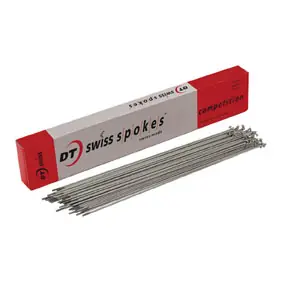 Bargain DT Swiss Competition 14g DB Spoke Silver 280mm 100/Ct