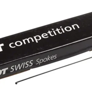 Brand New DT Swiss Competition Spoke: 2.0/1.8/2.0mm 297mm J-bend Black Box of 100  | Bikeparts.Com