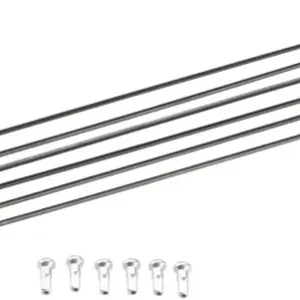 Shop Now DT Swiss ER1600 DiCut 21 DB Spoke Kit: Front & Rear Black