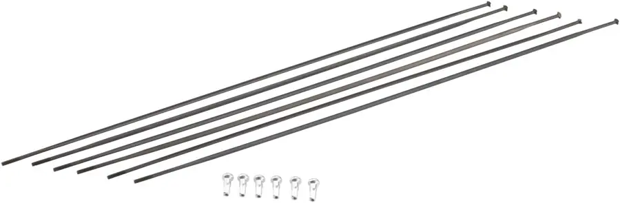 DT Swiss PR1400 DiCut Oxic Spoke Kit: Front & Rear Black  | Bikeparts.Com Limited Offer