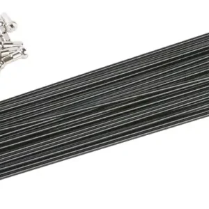 In Demand Odyssey HGS Spokes - Stainless Straight 14g 180mm Black Box of 40 Includes Nipples  | Bikeparts.Com