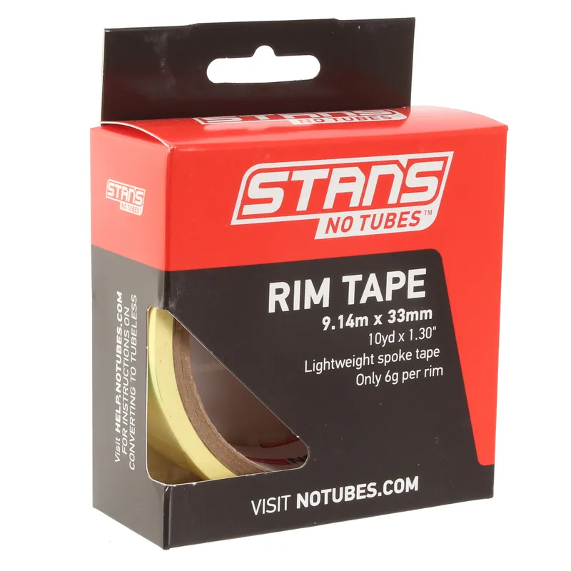 Handmade Stan's Yellow Rim 33mm Tape 10 Yard Roll