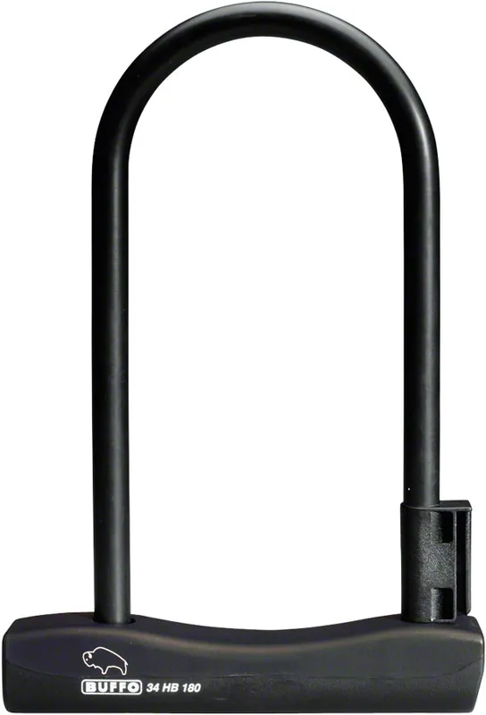 Top Pick Abus Buffo U-Lock - 4 x 9" Keyed Black Includes bracket