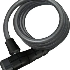 Markdown ABUS Primo 5510 Keyed Coiled Cable Lock: 180cmx10mm With Mount Black