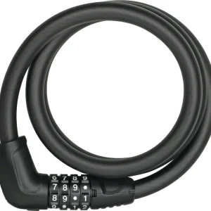 Seasonal Sale Abus Tresor 6412C Cable Lock - Combination 2.8' With Bracket Black