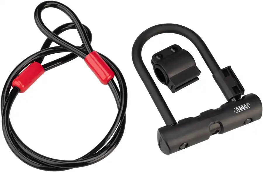 Abus Ultra 410 U-Lock - 3.9 x 5.5" Keyed Black Includes Cobra cable Money Back Guarantee