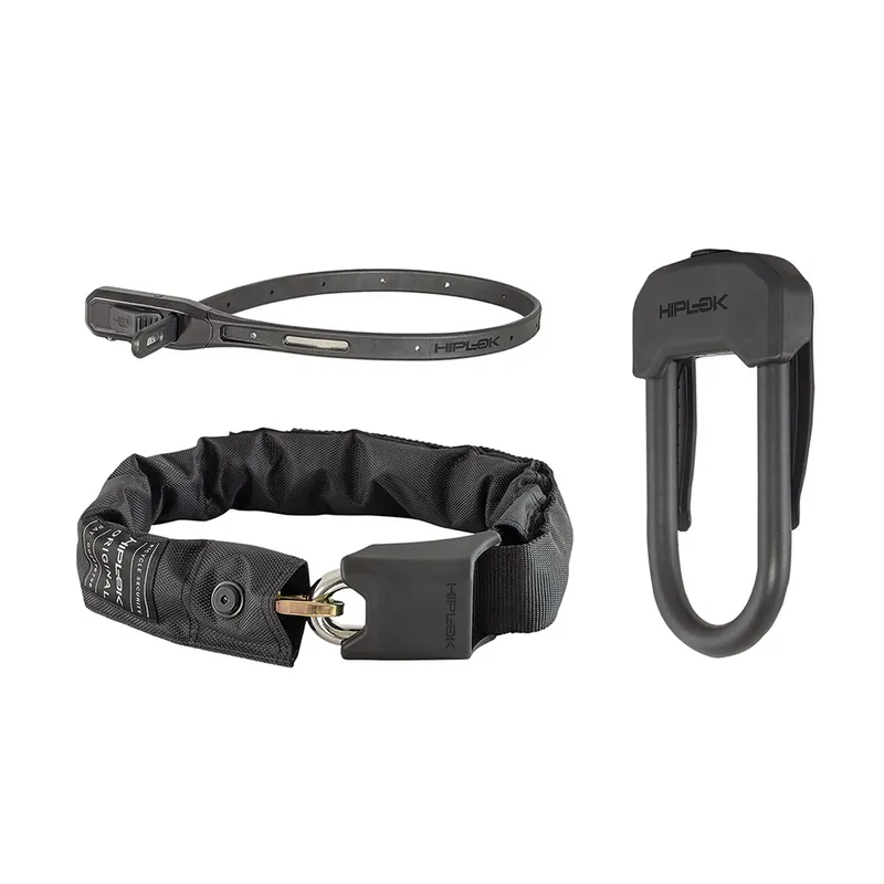 Hiplok DX Plus U-Lock and Cable Lock Black  | Bikeparts.Com Trending