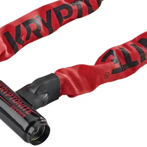 Krypto Keeper 785 Integrated Chain Lock: 2.8' (85cm) Red  | Bikeparts.Com Popular