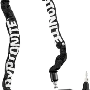 Kryptonite Keeper 585 Integrated Chain Lock - 85cm (2.8') 5mm Keyed Black  | Bikeparts.Com Free Delivery