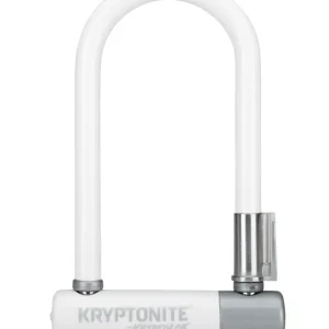 Kryptonite Krypto Series 2 Mini-7 U-Lock - 3.25 x 7" Keyed White Includes bracket  | Bikeparts.Com Place Order