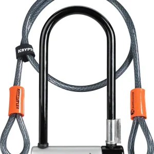 Deal Kryptonite KryptoLok U-Lock - 4 x 9" Keyed Black Includes 4' cable and bracket  | Bikeparts.Com
