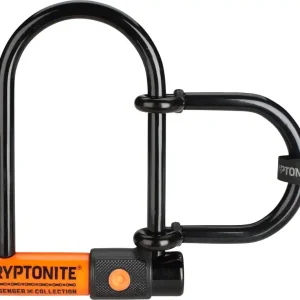 Kryptonite Messenger Mini Plus U-Lock - 3.75 x 6.5" Keyed Black Includes 3.25" wheel extender shackle  | Bikeparts.Com Editor’s Pick