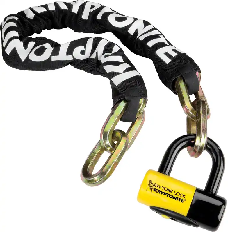 Bulk Order Kryptonite New York Fahgettaboudit Chain 1410 and Disc Lock: 3.25' (100cm) | Bikeparts.Com