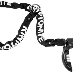 Kryptonite Ring Wheel Lock with Plug-In Chain - 5.5mm 120cm Chain Black  | Bikeparts.Com Wholesale