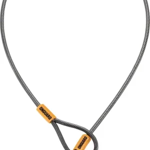 Hot Deal OnGuard Akita Cable for Saddles: 21" x 5m Gray/Orange