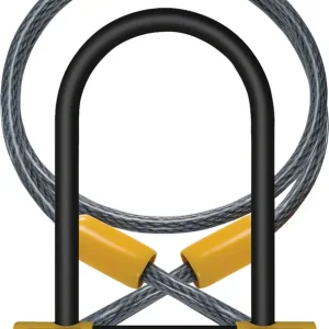OnGuard BullDog Series U-Lock - 3.5 x 5.5" Keyed Black/Yellow Includes 4' cable and bracket Get Yours